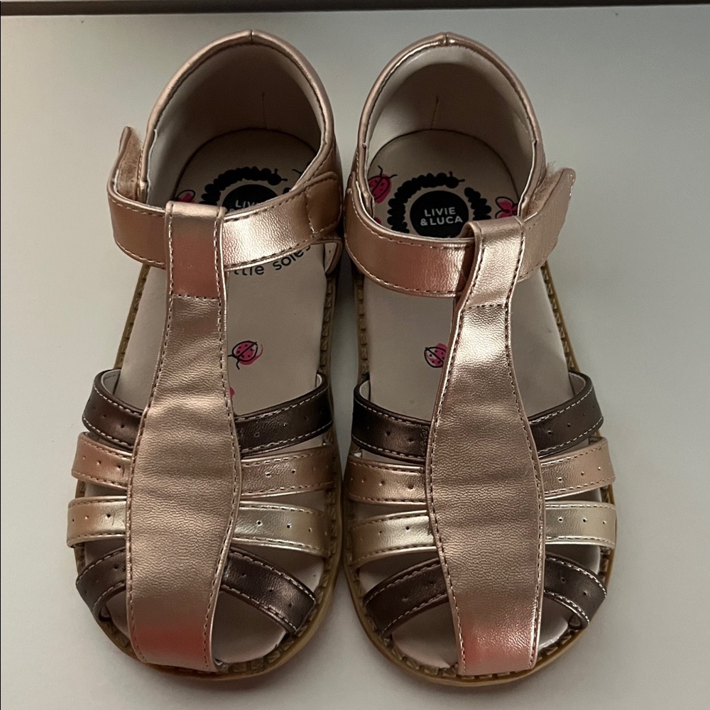 Livie & Luca mixed metallic Paz sandals